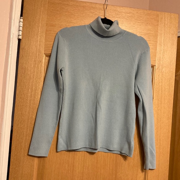 NWOT Worthington women turtleneck with long sleeves. Size L. Blue color. - Picture 1 of 1